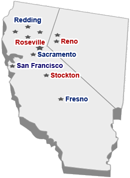Serving Sacramento, Roseville, Auburn, Reno, Stockton, Fresno, Redding, San Francisco